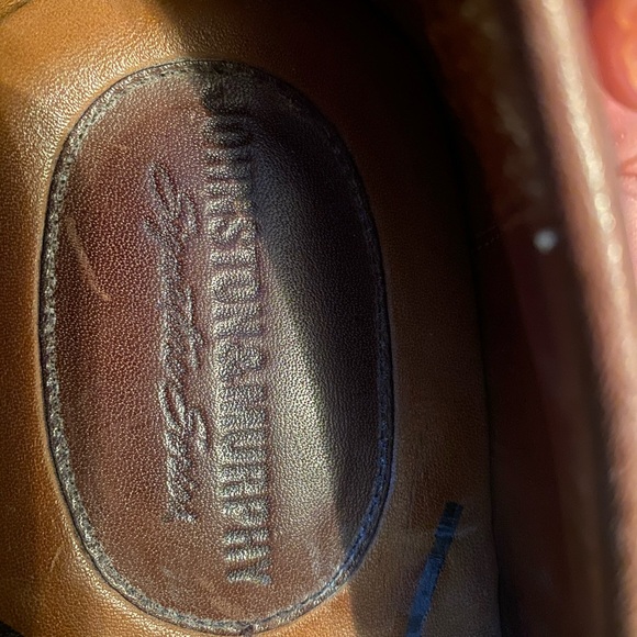 Johnston & Murphy Men’s Brown Leather Penny-loafers Slip on Shoes size 10m - Picture 10 of 11